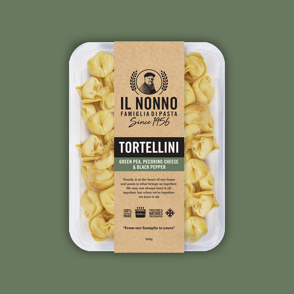 IL NONNO - GREEN PEA, PECORINO CHEESE & BLACK PEPPER TORTELLINI 500G