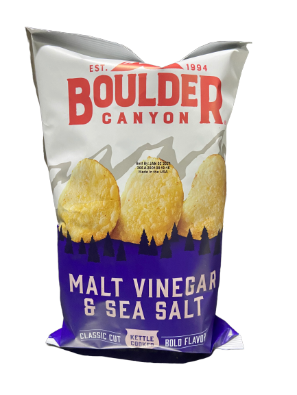 BOULDER - MALT VINEGAR & SEA SALT POTATO CHIPS