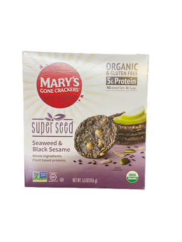 MARY'S GONE CRACKERS - SUPER SEED SEAWEED & BLACK SESAME