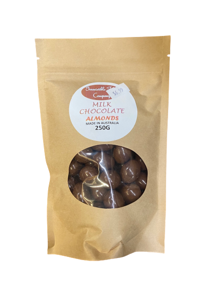 MILK CHOCOLATE ALMONDS 250G