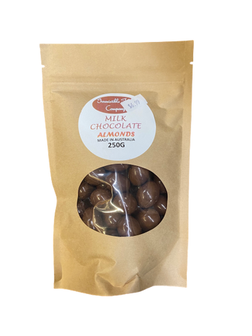 MILK CHOCOLATE ALMONDS 250G