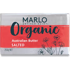 MARLO - ORGANIC SALTED BUTTER BLOCK 250G