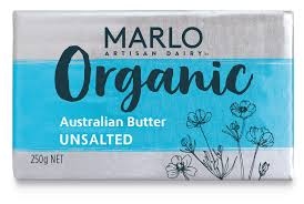 MARLO - ORGANIC UNSALTED BUTTER BLOCK 250G