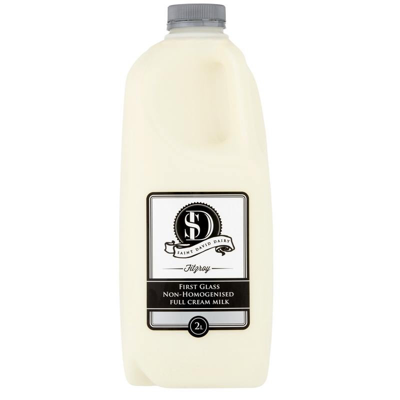 ST DAVID'S DAIRY - NON HOMOGENISED MILK 2L