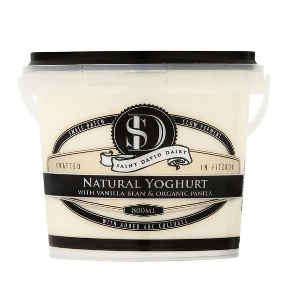 ST DAVID'S DAIRY - VANILLA & PANELLA YOGHURT 800ML